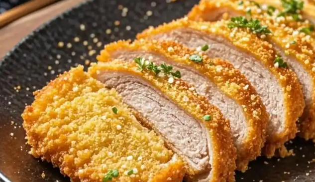 日式炸猪排（とんかつ/Tonkatsu）家庭版制作方法，推荐搭配味噌汤