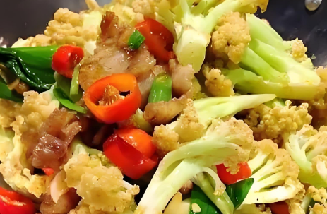 酱香干锅花菜制作方法，一道香辣下饭的家常菜