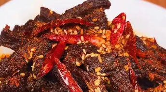 香辣牛肉干家庭版制作方法，追剧下酒都很合适