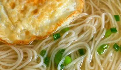 阳春面清汤面家庭版制作方法，适合早餐或夜宵