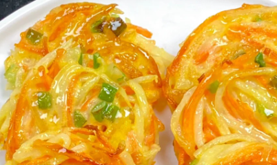 土豆丝胡萝卜丝早餐饼详细制作方法