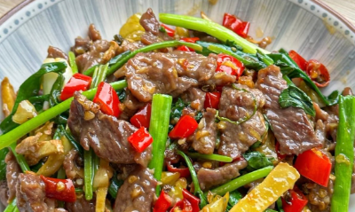 小炒黄牛肉家庭版制作方法，简单易学，味道不输饭店