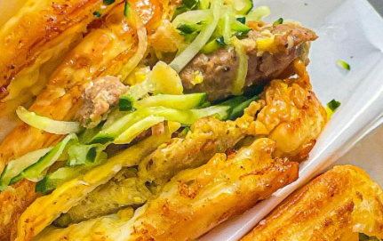 肉蛋堡制作方法，外皮酥脆，内馅鲜嫩